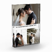 Moderne Minimal Personalisierte Mr. and Mrs. Foto (Links)