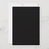 Moderne Minimal Pink 40 Script Geburtstag Einladung (Rückseite)