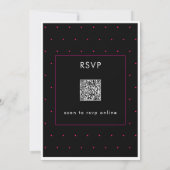 Moderne Minimal Pink 40 Script Geburtstag QR Einladung (Rückseite)