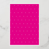 Moderne Minimal Pink Gold Script Geburtstag Folieneinladung (Rückseite)