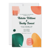 Moderne Minimal Pinselstriche Hochzeit