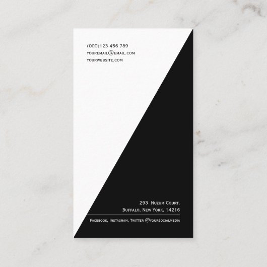 Moderne Minimal QR-Logos soziale Medien Unternehme Visitenkarte (Rückseite)