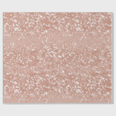 Moderne Minimal-Roségold-Fein-Glitter-Muster Geschenkpapier (Flach)