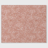 Moderne Minimal-Roségold-Fein-Glitter-Muster Geschenkpapier (Flach)