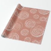 Moderne Minimal-Roségold-Fein-Glitter-Muster Geschenkpapier (Ungerollt)