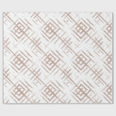 Moderne Minimal-Roségold-Fein-Glitter-Muster Geschenkpapier (Flach)