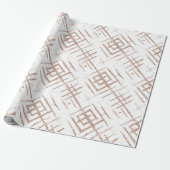 Moderne Minimal-Roségold-Fein-Glitter-Muster Geschenkpapier (Ungerollt)