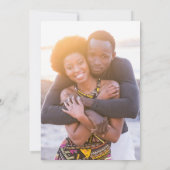 Moderne Minimal Sage Green Save the Date Einladung (Rückseite)