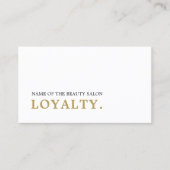 Moderne Minimal Saubere Imitate Goldene Schönheit Treuekarte (Vorderseite)