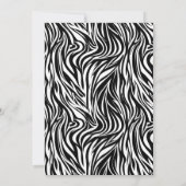 Moderne Minimal Schwarz und Weiß 30. Geburtstag Einladung (Rückseite)