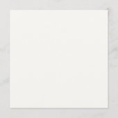 Moderne Minimal Schwarz/Weiß Hochzeitsempfehlung Menükarte (Rückseite)