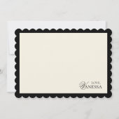 Moderne Minimal Script Bridesmaid Vorschlag Card Einladung (Rückseite)