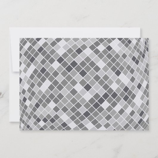 Moderne Minimal Script Disco Ball Altes Geld Hochz Save The Date (Rückseite)