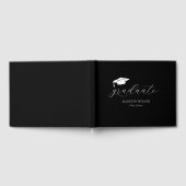 Moderne Minimal-Script-Graduierungspartei Gästebuch (Voll)
