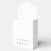 Moderne Minimal-Script-Personalisiert-Hochzeit Geschenkschachtel (Geöffnet)