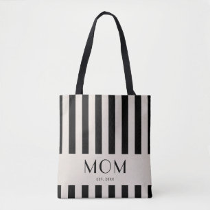 Moderne Minimal Streifen Mom Etabliert Tasche