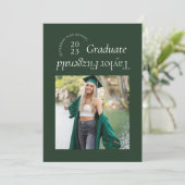 Moderne Minimal Trendy Foto Grad Ankündigung (Stehend Vorderseite)