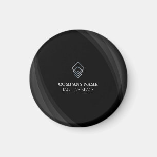 Moderne Minimal Typografie Black Magnet