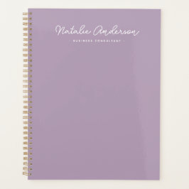 Moderne Minimal Typografie Lässig Script Plum Planer