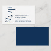 Moderne Minimal, UAWG, Navy Blue, Respekt Begleitkarte (Vorne/Hinten)
