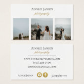 Moderne Minimal-Visitenkarten für Fotografen (Vorne & Hinten)