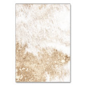 Moderne Minimal Watercolor Oyster Beach Hochzeit Tischnummer (Rückseite)