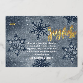 Moderne Minimal Weihnachts Gold Foil Weihnachtskar Folien Feiertagskarte