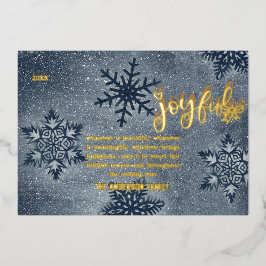 Moderne Minimal Weihnachts Gold Foil Weihnachtskar Folien Feiertagskarte