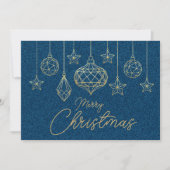 Moderne Minimal-Weihnachtskarte Karte (Vorderseite)