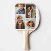 Moderne Minimal-Weiß-4-Fotolage - Chunky Text Tischtennis Schläger (Vorderseite)
