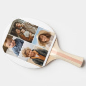 Moderne Minimal-Weiß-4-Fotolage - Chunky Text Tischtennis Schläger (Seitenansicht)