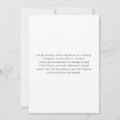 Moderne Minimal wir haben Hochzeitsankündigung gel Ankündigung (Rückseite)