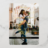 Moderne Minimal zeitgenössisch | FOTO SAVE THE DAT Folieneinladung (Vorderseite)