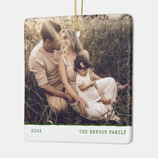 Moderne Minimalart Grüne Keramik Ornament (Links)