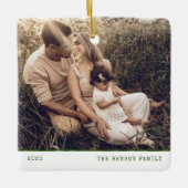 Moderne Minimalart Grüne Keramik Ornament (Vorderseite)