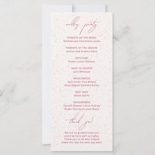 Moderne Minimalbeobachtung: Wir machen Hochzeitspr (Rückseite)