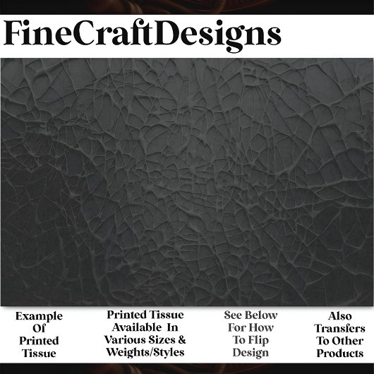 Moderne minimale Abstrakte Black Web AE3 Decoupage Seidenpapier
