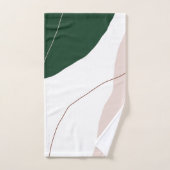 Moderne minimale abstrakte geometrische Pastellfar Badhandtuch Set (Handtuch)