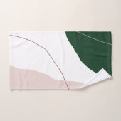 Moderne minimale abstrakte geometrische Pastellfar Badhandtuch Set (Handtuch)