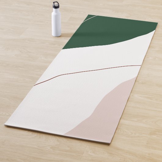 Moderne minimale abstrakte geometrische Pastellfar Yogamatte (Beispiel)