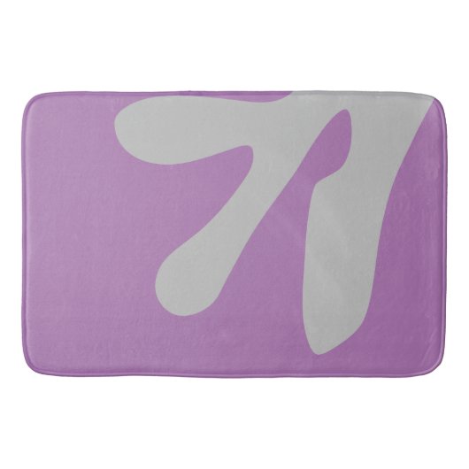 Moderne minimale Abstrakte Kunstformen Badematte (Vorderseite)