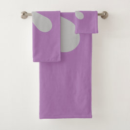 Moderne minimale Abstrakte Kunstformen Badhandtuch Set