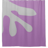 Moderne minimale Abstrakte Kunstformen Duschvorhang (Vorderseite)