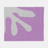 Moderne minimale Abstrakte Kunstformen Fleecedecke (Vorderseite (Horizontal))