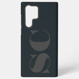 Moderne minimale Anfangsbuchstaben Samsung Galaxy Hülle