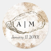 Moderne Minimale Augenfarbe Runder Aufkleber (Vorderseite)