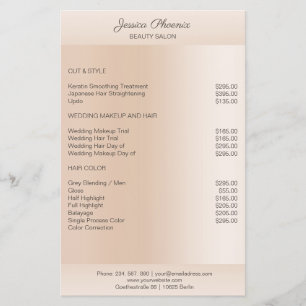 Moderne minimale Beige Hautfarbe Flyer