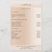 Moderne minimale Beige Hautfarbe Flyer (Vorne)