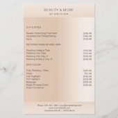 Moderne minimale Beige Hautfarbe Flyer (Vorne)