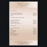 Moderne minimale Beige Hautfarbe Flyer<br><div class="desc">Modernes Business, minimalistischer Tisch, Beige. Entworfen für Designer, Stylist, Salons, Haare und Make-up, Nägel und Lller, Wellness-Center und mSie die, Künstler, . Sie können Schriftart, Farbe und die Position durch "für Personalisierung".</div>